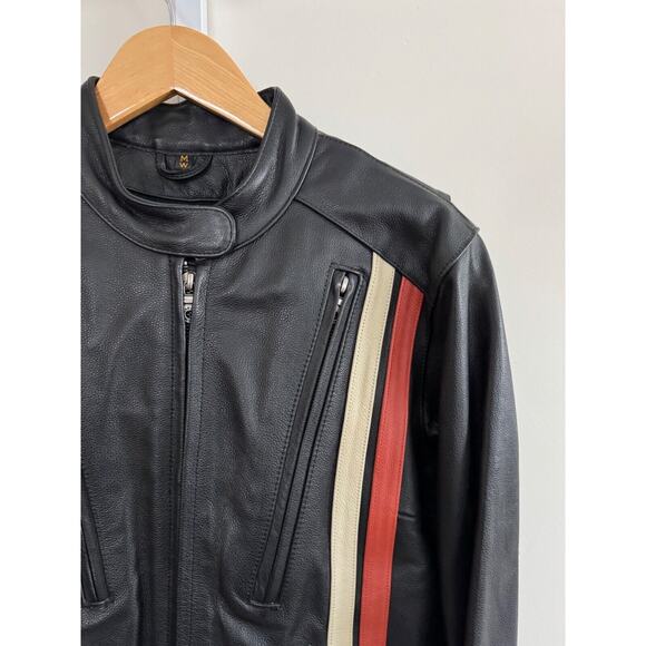 Vintage Harley Davidson Racing Leather Jacket Women’s Size Medium Motorcycle EUC - Picture 2 of 12